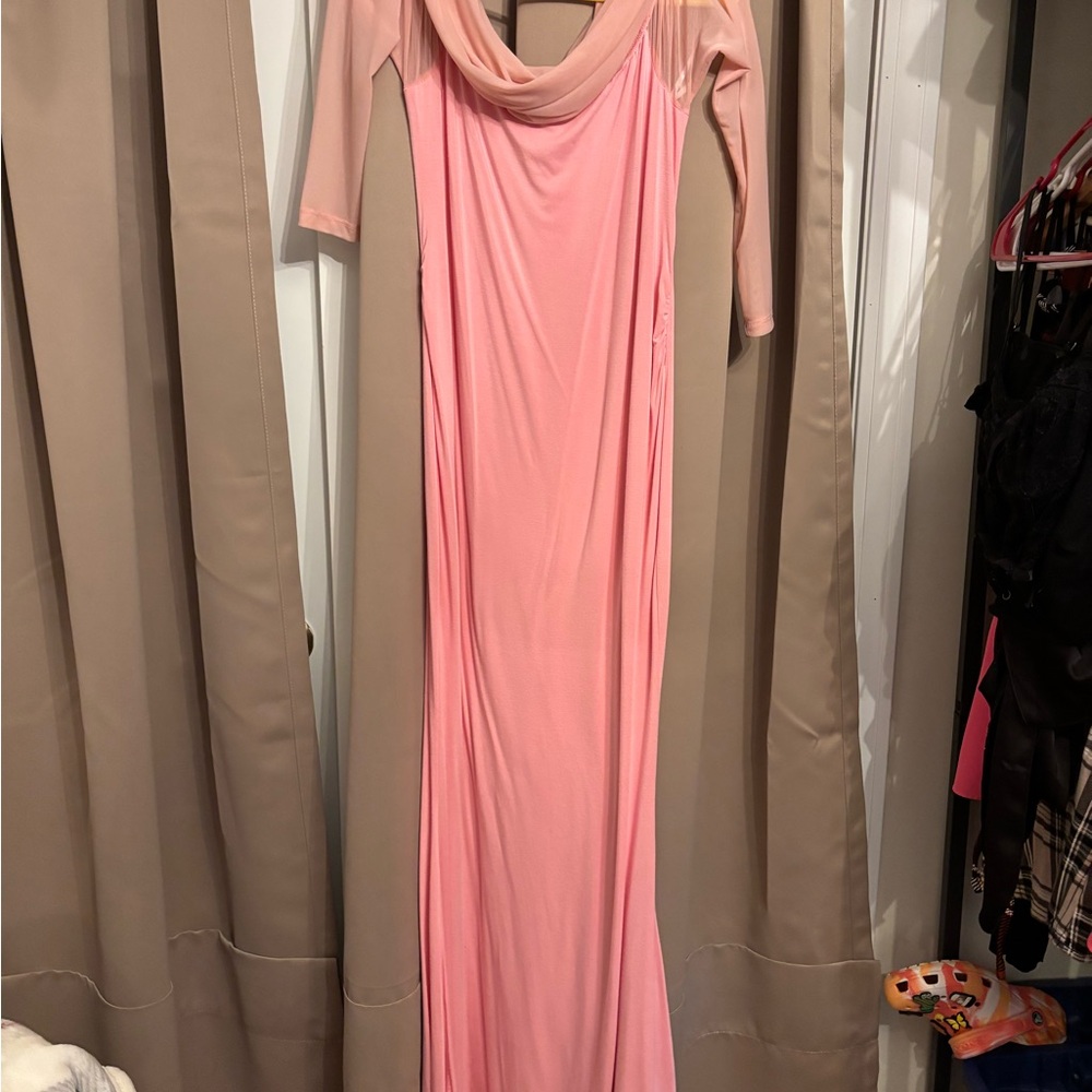 Elegant Pink Women's Dress